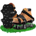 Lawn Aerator Shoes Spring-Loaded Design Patented Upgrade Double Layer Lawn Shoes Soil Yard Aerator Tool for Patio Garden